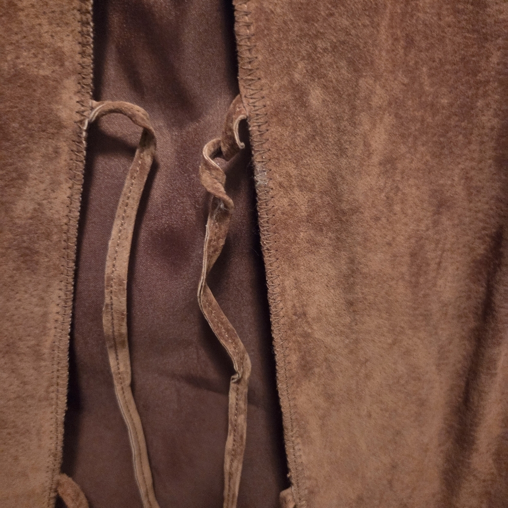 CHI by Falchi Tan Leather Studded Jacket NWT L - Picture 5 of 16